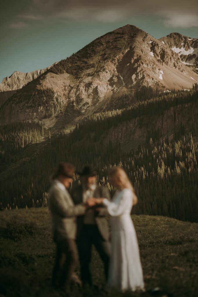 Crested Butte elopement in the summer
